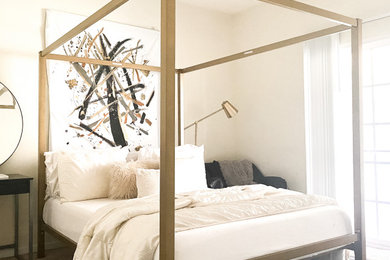 Example of a bedroom design in Richmond