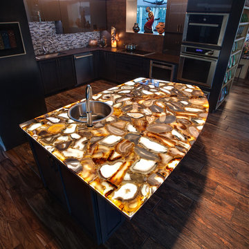Backlit Agate Kitchen Countertop