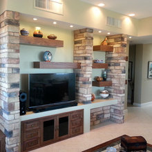 family room shelving