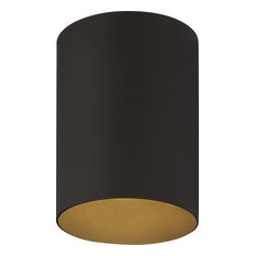 1-Light Antique Bronze Exterior Flush Mount