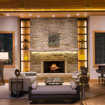 Living Room with Entry Piano
