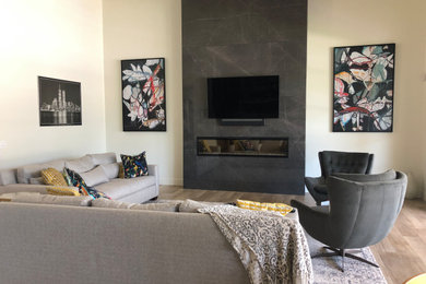 Living room - contemporary living room idea in Phoenix