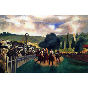 Racing at Longchamp, 1864