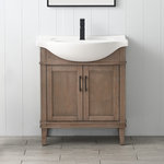 Urban Furnishing - Ivy 30" Single Sink Bathroom Vanity Set, Brown Spruce - -Measurements: 30.0" W x 34.0" H x 16.9" D overall (12.5" cabinet depth**)