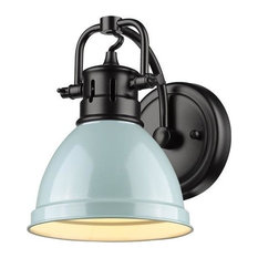 Golden Lighting 3602-BA1 BLK-SF Duncan - 1 Light Bath Vanity