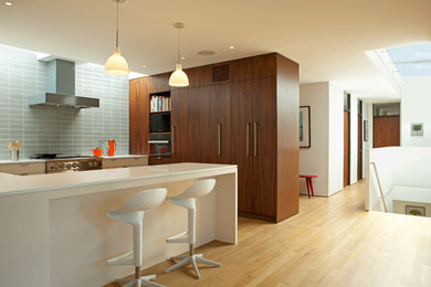 Example of a large 1960s kitchen design in Los Angeles