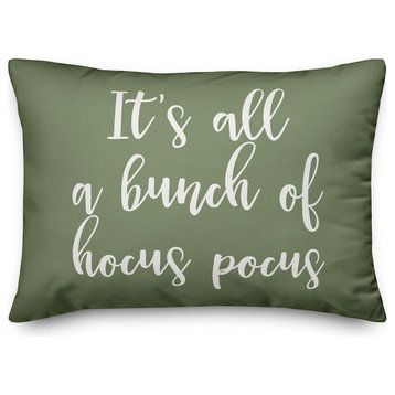 It's All a Bunch Of Hocus Pocus Lumbar Pillow, Green, 14"x20"