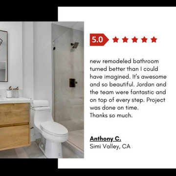 Stunning Master Bathroom and bedroom Remodel in Long Beach, CA by Priority Remod