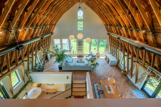 Country Living Room by Franklin & Associates - Design/Build