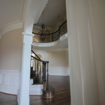 Project #45 | Curved Oak & Wrought Iron Staircase