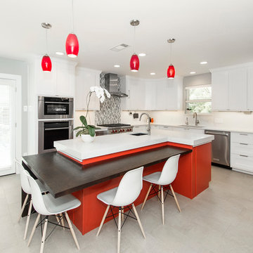 Modern Kitchen, Laundry Room and Guest Bath Remodel