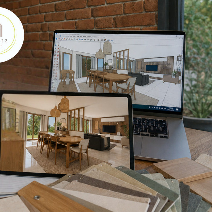 photo réaliste d'après scène sketchup