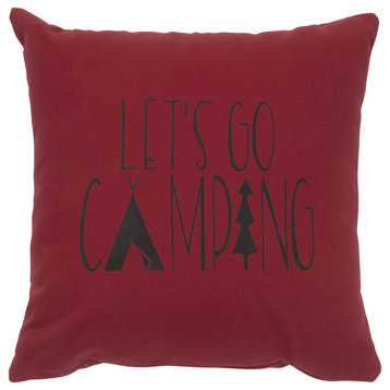 Image Pillow 16x16 Go Camping Cotton Brick