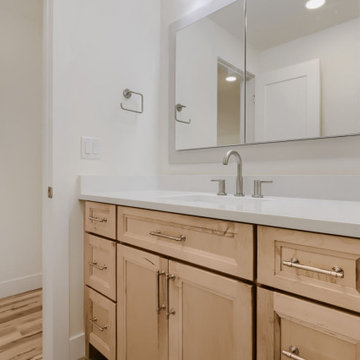 Full Kitchen & Bathroom Remodel | Warm Maple + Soft White Cabinetry | Colorado