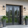 Atless Collection 1 Light 5" Powder Coat Black Outdoor