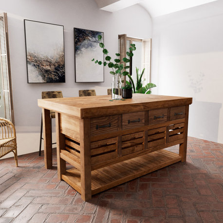Beau Kitchen Island, 72x30x36