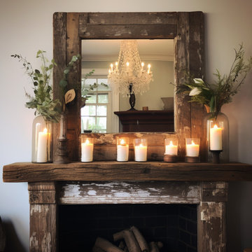 Gorgeous Fireplace Mantels with Wooden Corbels