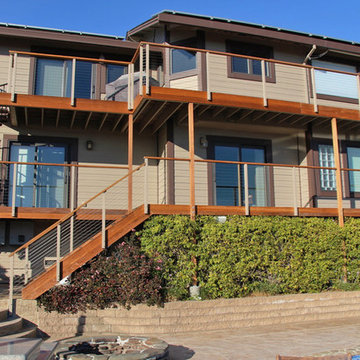 Novato, CA: Clay Aluminum Posts & Top Rail Support w/ Cable & Fittings