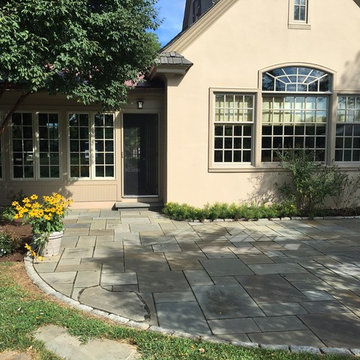 Natural Irregular PA Blue Natural Flagstone Thermal Square Cut Flags
