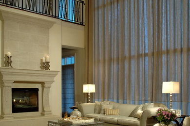 Inspiration for a tropical living room remodel in Miami