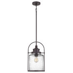 Quoizel - Quoizel QPP2782WT One Light Mini Pendant, Western Bronze Finish - From rustic to retro and craftsman to contemporary, Quoizel offers something for every style. With top grade materials and impeccable craftsmanship, Quoizel withstands the test of time in both quality and design. No matter the room, our lighting will transform your space and allow your personal style to shine through. Bulbs Not Included, Number of Bulbs: 1, Max Wattage: 100.00, Bulb Type: E26, Power Source: Hardwired