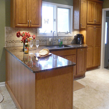 Oak Cabinetry with Arch