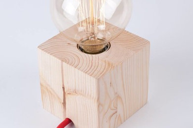 Minimalist handmade square lamps