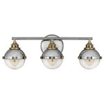 Hinkley - Hinkley 5173PN Fletcher - Three Light Bath Vanity - FletcherG��s chic vibe transcends style boundariesFletcher Three Light Polished Nickel/HeriUL: Suitable for damp locations Energy Star Qualified: n/a ADA Certified: n/a  *Number of Lights: Lamp: 3-*Wattage:100w Medium Base bulb(s) *Bulb Included:No *Bulb Type:Medium Base *Finish Type:Polished Nickel/Heritage Brass
