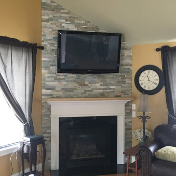 Bedford fireplace stone face
