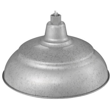 R Series Collection 1-Light 14" RLM Warehouse Shade, Galvanized