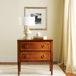 MH -Two Drawer Fruitwood Commode - Products