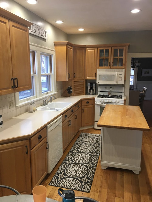 Kitchen remodel WITHOUT painting cabinets