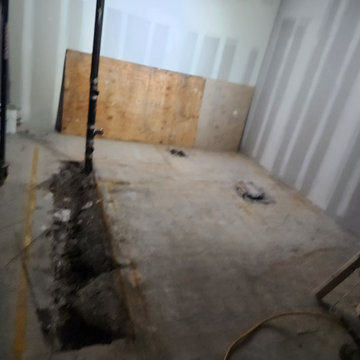 Concrete Flooring & Plumbing Repairs | Sanitary Line - Restroom Stub-ups