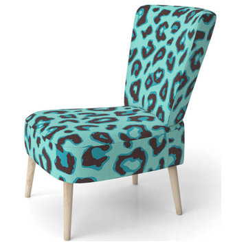 Leopard Fur  Chair, Side Chair