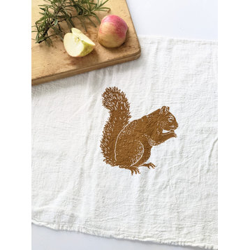 Squirrel Tea Towel