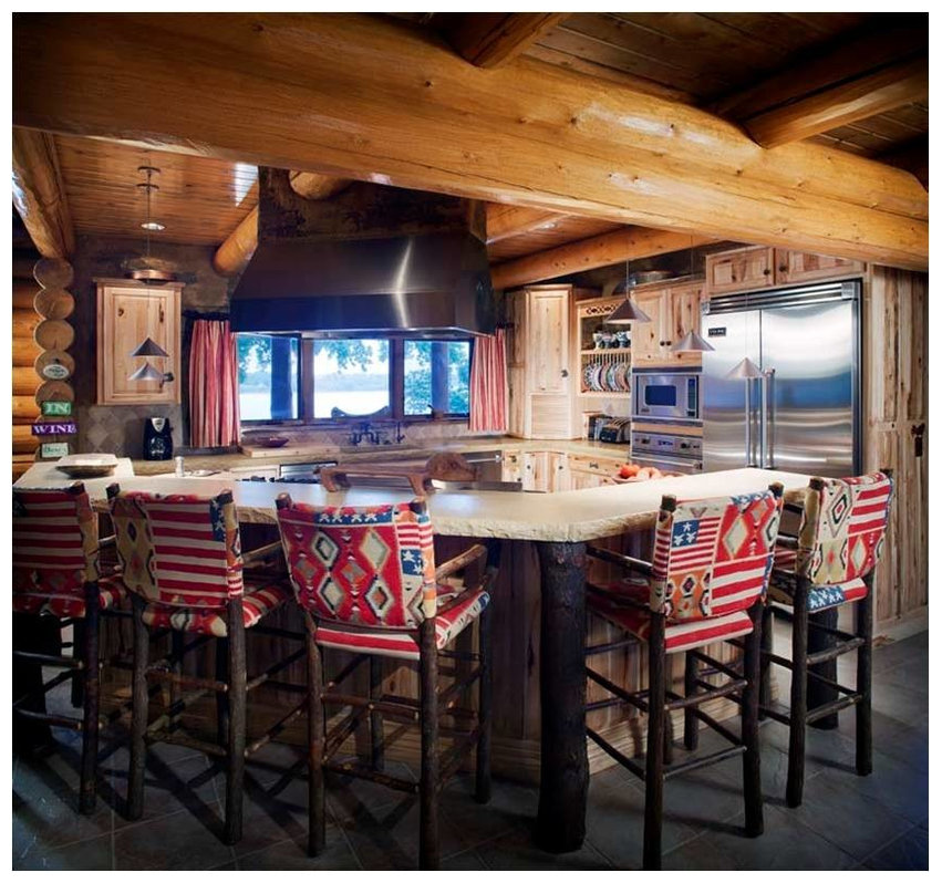 Log Cabin Kitchen On The Lake Bartel Kitchen And Bath