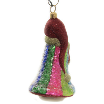 Joy To The World Rockin' Candy Snowman Ornament Glitterazzi Rainbow Zkp25651rc