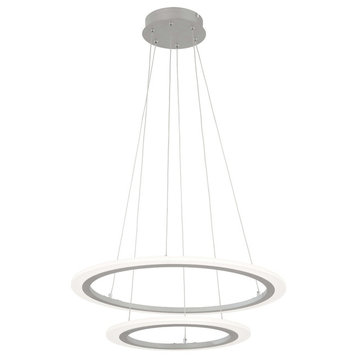 Discovery LED Pendant, Silver Finish