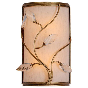 Modern Chinese Crystal Bronze Bedroom Wall Lights