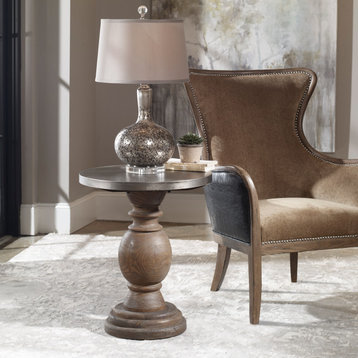 Uttermost Blythe Wooden Accent Table