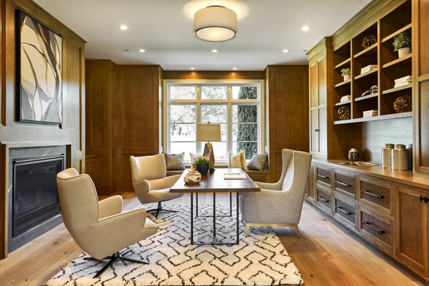 Transitional Home Office by Silicon Valley Builder