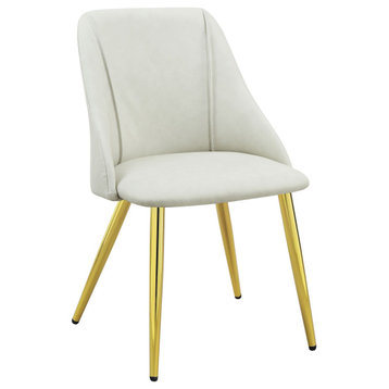 ACME Gaines Side Chair(Set-2) in White PU