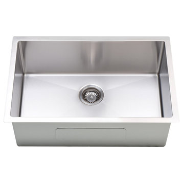 Vuzati 27"x18"x9" Undermount Single Bowl Stainless Steel Kitchen Sink