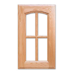 Chablis with French Lites from CabinetNow.com shown in Red Oak - Kitchen Cabinetry