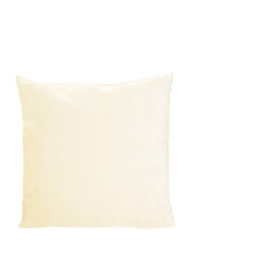 DECORATIVE PILLOWS MIAMI - Velvet Pillow, Beige, 20"x20" - Decorative Pillows