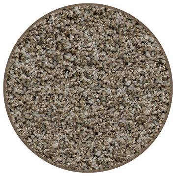 Warm Touch 35 oz. Carpet Rug Collection Browest, Granite Round 8'
