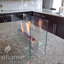 Glass Fire Tabletop Fireplace - Tabletop Fireplaces