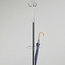 Free Standing Clothes Rack, Metal With Umbrella Base and 8 Hanger Hooks