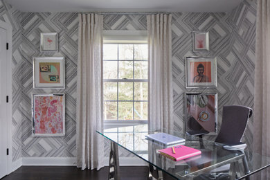 Eclectic home office photo in New York