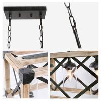 4-Light Geometric Kitchen Island Pendant Lighting